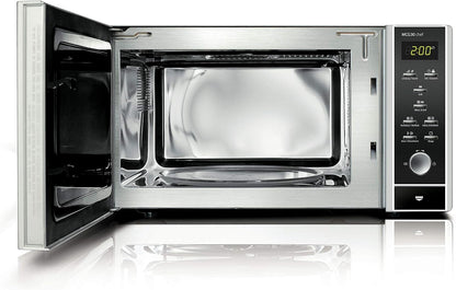 CASO MCG30 Ceramic chef Testsieger Haus & Garten Test, 3in1 Mikrowelle mit Grill + Heißluft 2100W 30L, Borosilikatglasboden, Backofen-Funktion bis 200°C