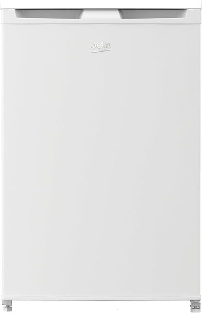 Beko TSE1424N b100 Tischkühlschrank, 128 l Gesamtrauminhalt, wechselbarer Türanschlag, gute Beleuchtung im Gerät, 37 dB, robuste Glasablagen, Weiß