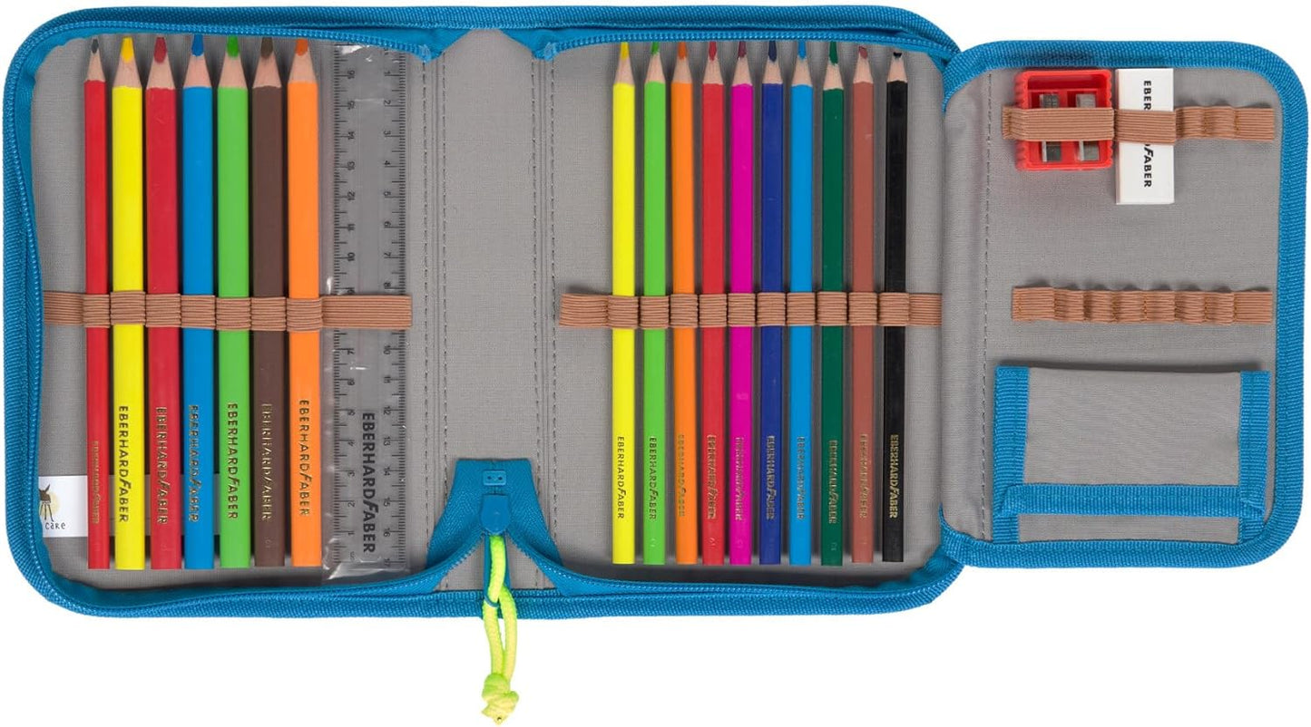 LÄSSIG 7-teiliges Schulranzen Set Kinder/School Set Boxy Unique Schwarz