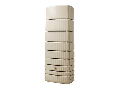 4rain Regentonne »SLIM«, 650 Liter Volumen, inklusive Auslaufhahn und Windsicherung
