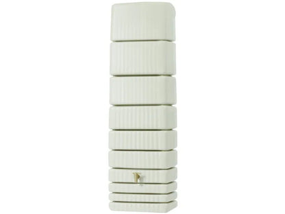 4rain Regentonne »SLIM«, 650 Liter Volumen, inklusive Auslaufhahn und Windsicherung