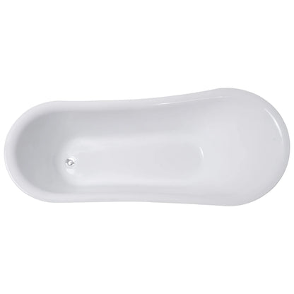 Lykke Badewanne mit Füen Nordic Deluxe 1700x750x730mm, Wei