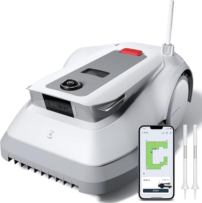 ECOVACS GOAT G1-800 Mhroboter ohne Begrenzungskabel 800㎡, Rasenmher Roboter mit TrueMapping-Multifusionslokalisierung,   Hindernisvermeidung, 16-Zonen-Management, 45% Steigung, Videomanager